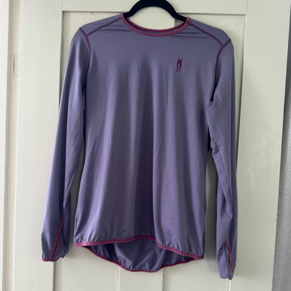 Irideon Long Sleeve Riding Shirt – Lavender Base Layer, Equestrian Top